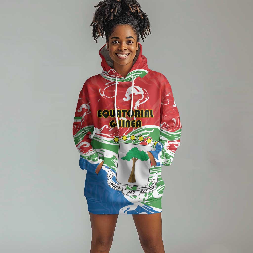 Equatorial Guinea Personalized Hoodie Dress Happy Independence Day - African Pride
