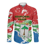 Equatorial Guinea Personalized Long Sleeve Button Shirt Happy Independence Day - African Pride