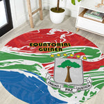 Equatorial Guinea Round Carpet Happy Independence Day - African Pride