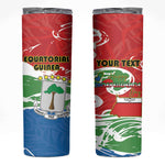 Equatorial Guinea Personalized Skinny Tumbler Happy Independence Day - African Pride