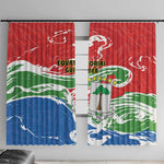 Equatorial Guinea Window Curtain Happy Independence Day - African Pride