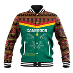 Custom Cameroun Football Baseball Jacket Allez Les Lions Indomptables