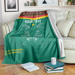 Custom Cameroun Football Blanket Allez Les Lions Indomptables