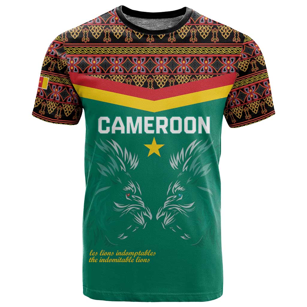 Custom Cameroun Football T shirt Allez Les Lions Indomptables