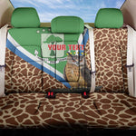 Personalised Equatorial Guinea Back Car Seat Cover Bubo Poensis With Coat Of Arms