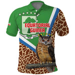 Personalised Equatorial Guinea Polo Shirt Bubo Poensis With Coat Of Arms