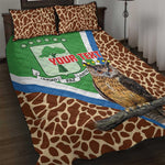Personalised Equatorial Guinea Quilt Bed Set Bubo Poensis With Coat Of Arms