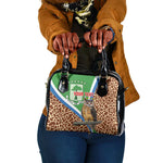 Personalised Equatorial Guinea Shoulder Handbag Bubo Poensis With Coat Of Arms
