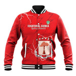 Custom Equatorial Guinea Football Baseball Jacket Go Champions - Red Version