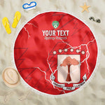 Custom Equatorial Guinea Football Beach Blanket Go Champions - Red Version