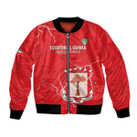 Custom Equatorial Guinea Football Bomber Jacket Go Champions - Red Version