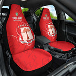 Custom Equatorial Guinea Football Car Seat Cover Go Champions - Red Version