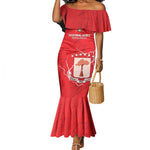 Custom Equatorial Guinea Football Mermaid Dress Go Champions - Red Version