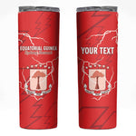 Custom Equatorial Guinea Football Skinny Tumbler Go Champions - Red Version