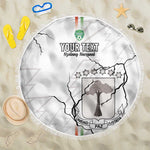 Custom Equatorial Guinea Football Beach Blanket Go Champions - White Version