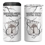 Custom Equatorial Guinea Football 4 in 1 Can Cooler Tumbler Go Champions - White Version