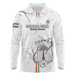 Custom Equatorial Guinea Football Long Sleeve Polo Shirt Go Champions - White Version