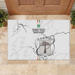 Custom Equatorial Guinea Football Rubber Doormat Go Champions - White Version