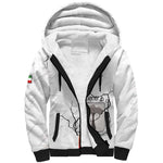 Custom Equatorial Guinea Football Sherpa Hoodie Go Champions - White Version