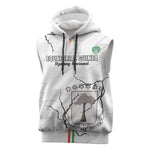 Custom Equatorial Guinea Football Sleeveless Hoodie Go Champions - White Version - African Pride