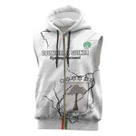 Custom Equatorial Guinea Football Sleeveless Zip Hoodie Go Champions - White Version - African Pride