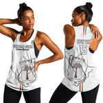 Custom Equatorial Guinea Football Women Racerback Tank Go Champions - White Version