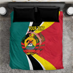 Personalized Mozambique Independence Day Bedding Set Coat Of Arms - Flag Style