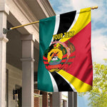 Personalized Mozambique Independence Day Garden Flag Coat Of Arms - Flag Style