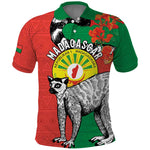 Happy Madagasikara Independence Day Polo Shirt Ring-Tailed Lemur With Seal