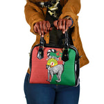 Happy Madagasikara Independence Day Shoulder Handbag Ring-Tailed Lemur With Seal