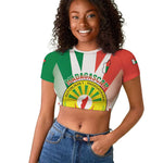 Personalized Madagasikara Raglan Cropped T shirt Seal With Poinciana