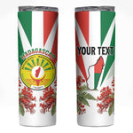 Personalized Madagasikara Skinny Tumbler Seal With Poinciana