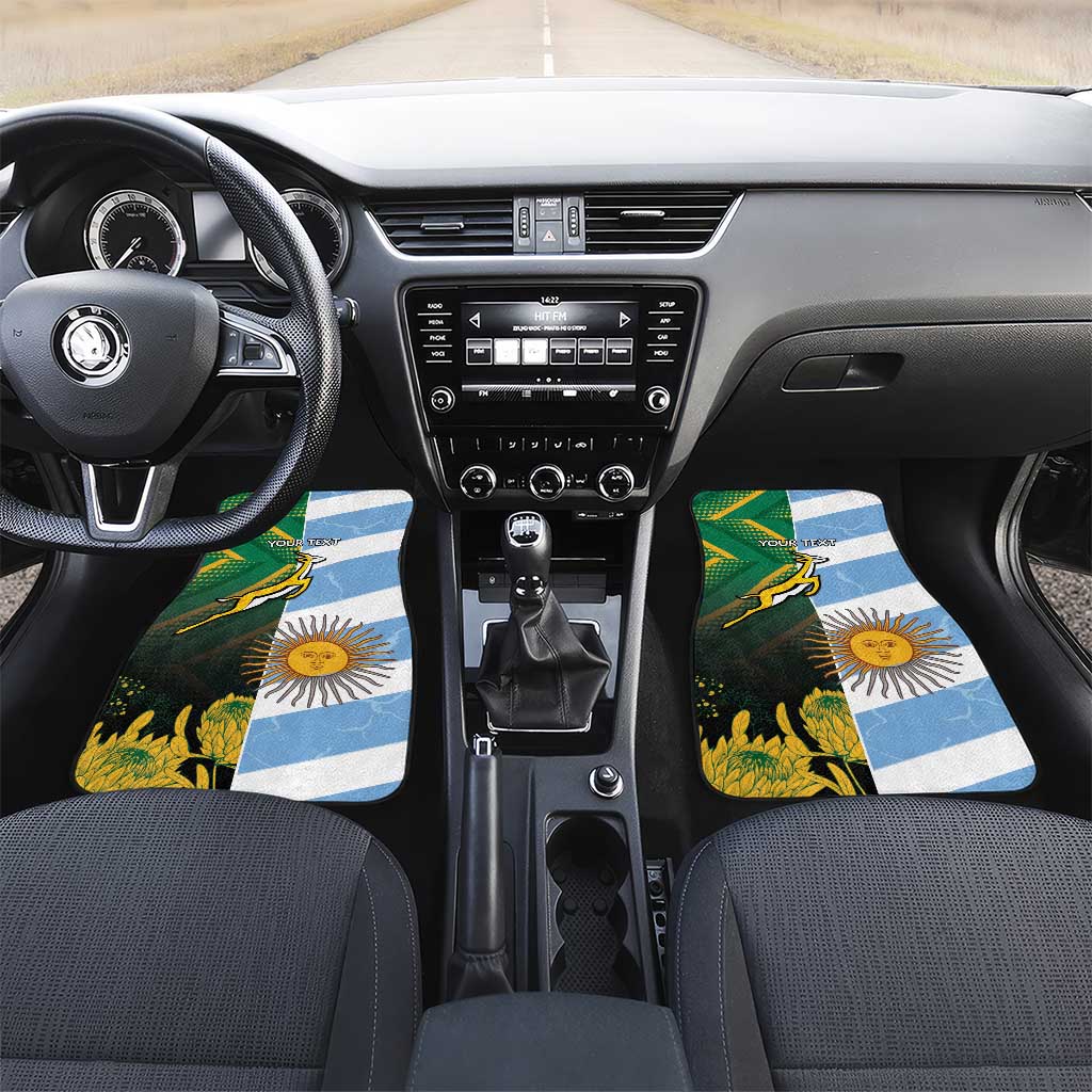 South Africa and Argentina Rugby Car Mats Sporty Style