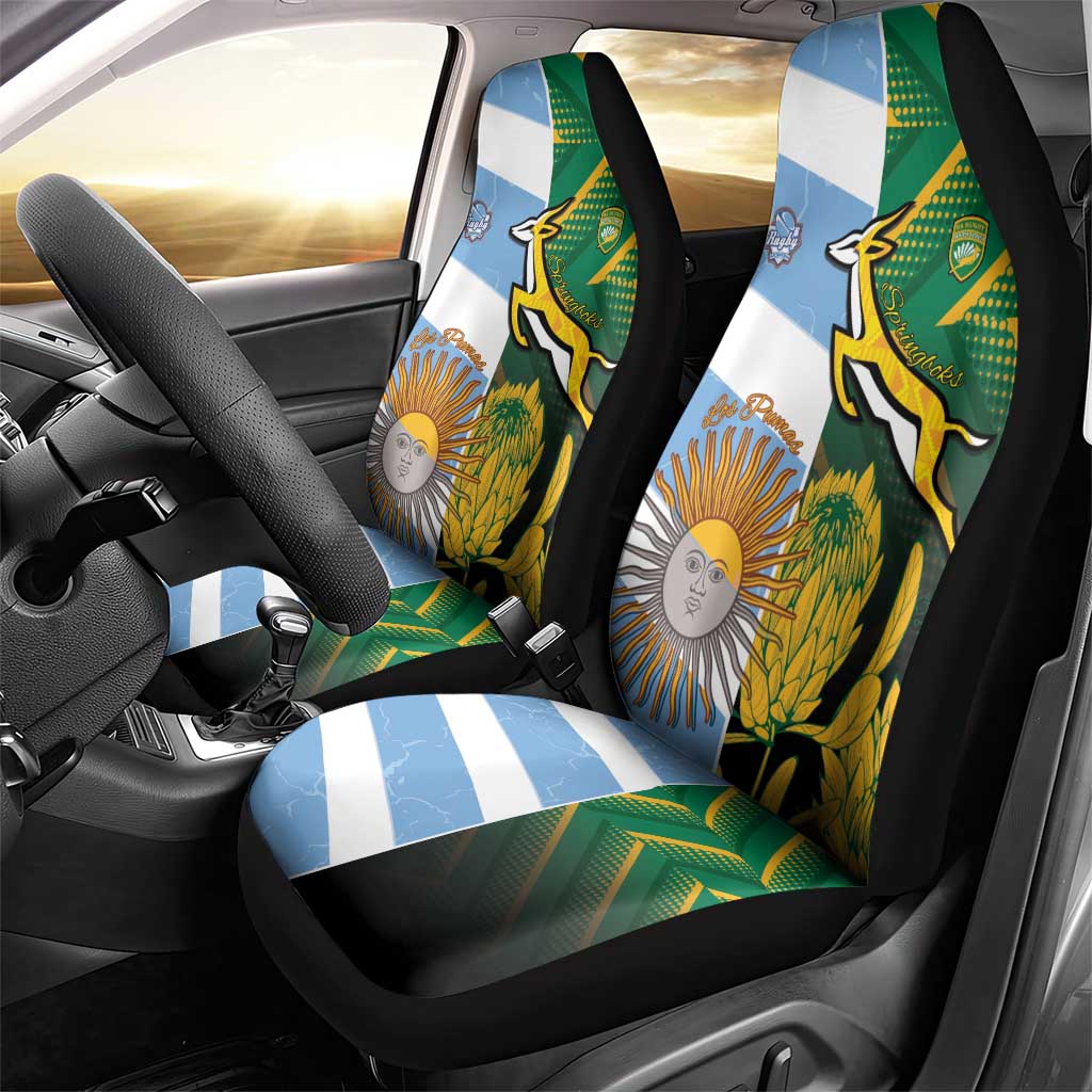 South Africa and Argentina Rugby Car Seat Cover Sporty Style