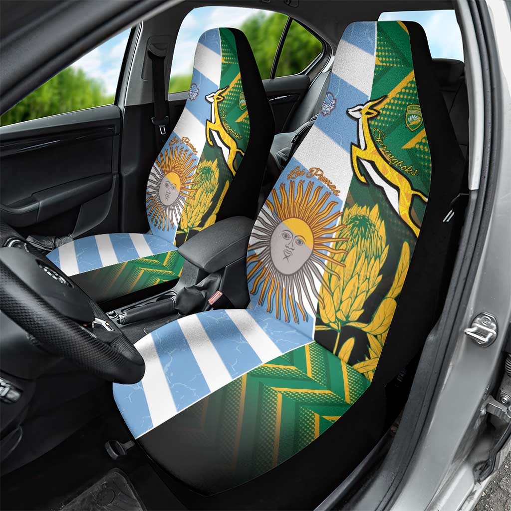 South Africa and Argentina Rugby Car Seat Cover Sporty Style