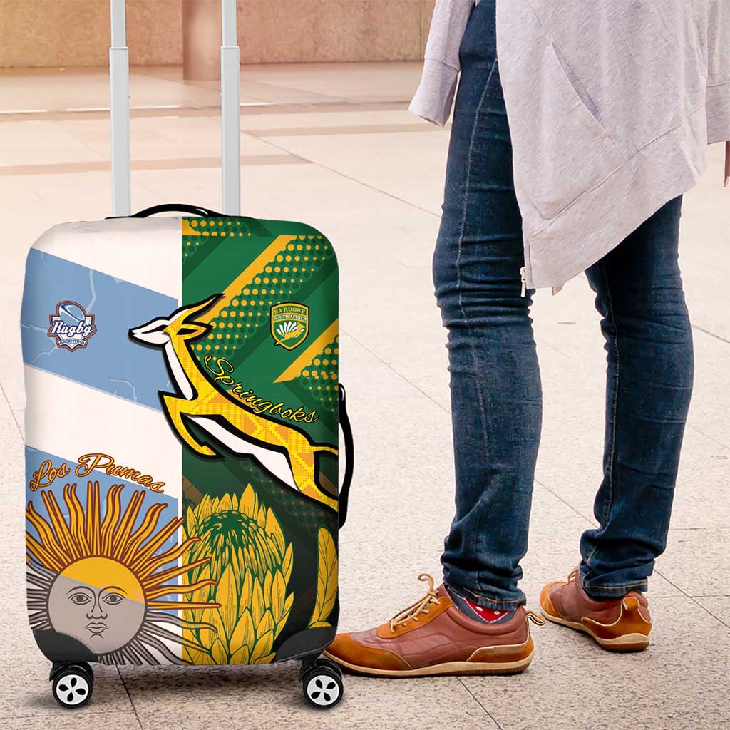 South Africa and Argentina Rugby Luggage Cover Sporty Style