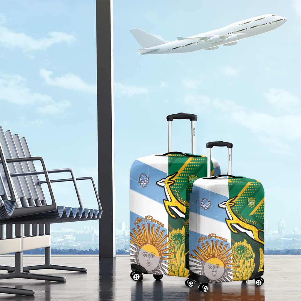 South Africa and Argentina Rugby Luggage Cover Sporty Style