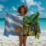 South Africa and Argentina Rugby Sarong Sporty Style