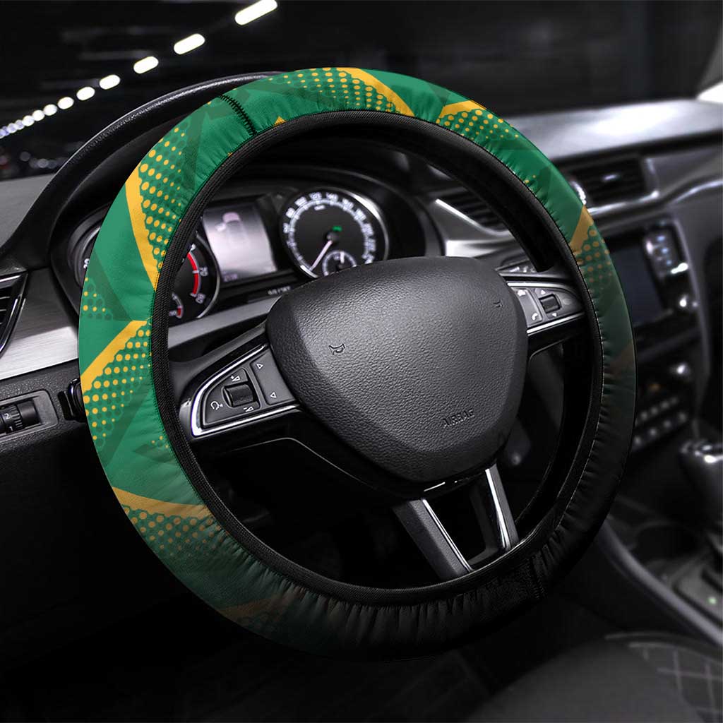 South Africa and Argentina Rugby Steering Wheel Cover Sporty Style