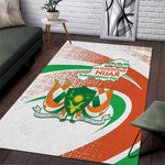 Happy Jamhuriyar Nijar Independence Day Area Rug Coat Of Arm With Niger Map