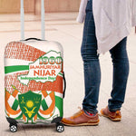 Happy Jamhuriyar Nijar Independence Day Luggage Cover Coat Of Arm With Niger Map