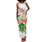 Personalized Happy Jamhuriyar Nijar Independence Day Tank Maxi Dress Coat Of Arm With Niger Map