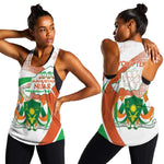 Personalized Happy Jamhuriyar Nijar Independence Day Women Racerback Tank Coat Of Arm With Niger Map