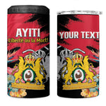 Personalized First Empire of Haiti 1804-1806 4 in 1 Can Cooler Tumbler Liberté ou la Mort!