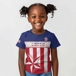 Custom Liberia Football Kid T shirt Sporty Style