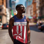 Custom Liberia Football Men Tank Top Sporty Style
