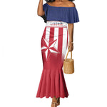 Custom Liberia Football Mermaid Dress Sporty Style