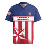 Custom Liberia Football Rugby Jersey Sporty Style