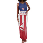 Custom Liberia Football Tank Maxi Dress Sporty Style