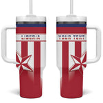 Custom Liberia Football Tumbler With Handle Sporty Style